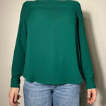 Loft  Green Longsleeve Blouse Size Small Photo 0