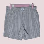 NWT Y2K Striped Elastic High Waisted Straight Leg Boxer Shorts Photo 4