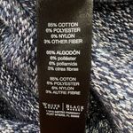 White House | Black Market White House‎ Blue Multi Color Sweater Fisherman Knit Wide Cowl Neck Asymmetrical Photo 4