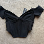 Pretty Little Thing  Top Corset Black Crop Photo 0