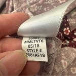 Aeropostale  Dress Floral Womens Size XL Crisscross Back Long Sleeve‎ Midi Dress Photo 9