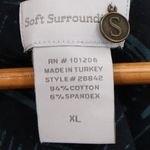 Soft Surroundings Tunic Top Womens Abstract Zebra Ruched Comfort Artsy Size XL Photo 2