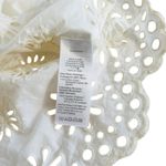 Madewell  Floral Eyelet Embroidered Shirred Puff Sleeves Ivory Women's Size Small Photo 7