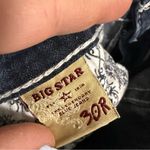 Big star Hazel Curvy Fit Bootcut Jean Dark Wash Mid-Rise Embroidered 30x32 Photo 6