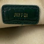 JW Pei  Eva Women's Dark Green Croc Vegan Leather Zip Shoulder Bag Handbag OS Photo 5