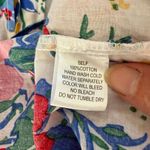 Pinch Paige Bright Days Ahead Floral Cotton Blouson Flutter Dress $98 L Blue Size L Photo 7