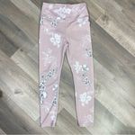 Anthropologie  Allfenix Lyla Floral Leggings Taupe Pink Small Photo 2