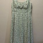Connected Apparel Green Floral Fit & Flare Sweetheart Knee Length Dress Size 14 Photo 1