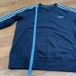 Adidas  original cotton blend Crewneck sweatshirt black white women Sz XL Photo 3