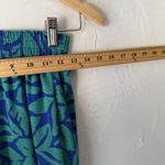 Jaclyn Vintage 70s Shirt Shorts Set Small Floral Retro Casual‎ Bright Blue Photo 10