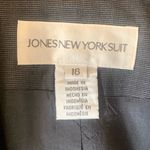 Jones New York Suit Jacket 16 Slate Gray Blazer with Pockets 3 Button Soft Photo 1