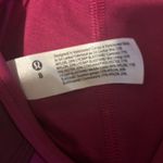 Lululemon  Logo train strappy bra size 8 EUC Pink Purple Photo 2