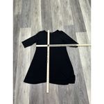 Eileen Fisher  Little Black Dress Tunic Swing Aline Soft Modest Rayon Stretch MED Photo 5