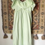 ZARA  Ruffle Neck Midi Dress Photo 1