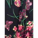 My Michelle  Skirt Women’s Size L Floral Short Stretch Lined butterflies Photo 1