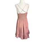 Free People  Pink Rose Adella Mini Slip Dress Women's Size Large | 41-45-3 Photo 1