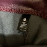 AQUA  S Burgundy Faux Leather Leggings High Waisted Stretch Moto Chic Pants Photo 5