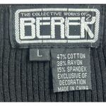 Berek Top Size Large Black Beads Embellished Ribbed Artsy Bling Jewel Stones Photo 5