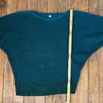 margaret o'leary Women’s Margaret O’Leary Raglan sleeve boat neck ribbed Teal Sweater size med Photo 3