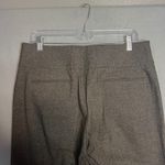 Antonio Melani  Wide Leg Crop Trousers Size 10 Brown Flat Front Career OFfice Photo 6