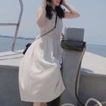 ZARA  cream ivory off white crochet midi dress Photo 5