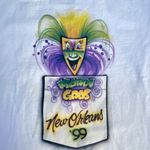 Gildan Mardi Gras New Orleans Long Sleeve Graphic Airbrush T-shirt Photo 3