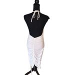 Princess Polly  Ribbed Halter Dress – White Bodycon Photo 2