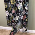 Loft  Women’s Floral Print Multicolor Defined Waist Leg Slits Tank Maxi Dress Photo 3