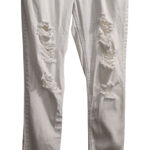 Almost Famous  Women's White‎ Distressed Ripped Denim Jeans Slim Fit Size 11 Photo 0