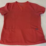 FIGS  V-Neck light coral Scrub Top Photo 0