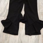 NEW Yvonne women's small black Boutique tiered ruffled pants MSRP $98. Photo 2