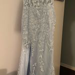 Prom Dress Baby Blue Size 4 Photo 1
