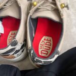 Hey Dude  Karina nwot Loafers Shoes Women's Size 9 Tan Canvas Zebra Print Slip On Photo 5