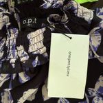 O.P.T One Pretty Time On The Run Long Sleeve Chiffon Midi Dress M Black Size M Photo 7