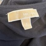 Michael Kors MICHAEL  Navy Long Sleeve T-Shirt Gold Zipper Detail Shoulders Photo 1