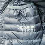 Eddie Bauer Cityscape Down Parka 650 Fill Hooded Quilted Jacket Navy Size Large Photo 8