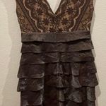 Adrianna Papell A-Line Ruffle Cocktail Dress Photo 2