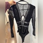 Lulus  black lace bodysuit size small Photo 1