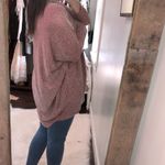 Le lis  medium red striped sweater knit cardigan Photo 2