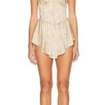 For Love & Lemons Charlene yellow mini dress nwt small Photo 0