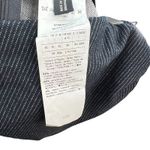 Max Mara Weekend Skirt Midi Pencil Ruched Draped Pinstripe Navy Blue Size XL Photo 11