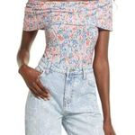 Nordstrom By Cristina Martinez Bodysuit Top Womens Small Off Shoulder Thong Photo 0