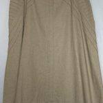 Christopher & Banks Size 10 Natural Beige Lagenlook Linen Blend Midi Skirt Lined Photo 0