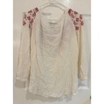 st. john's bay  Boho Peasant Top Embroidered Long Sleeve‎ Blouse Size Small Photo 3