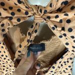 Revolve Majorelle Lilly Mini Dress in Tan & Black Dot Photo 2