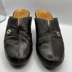 Cole Haan Women's Brown "Devon" Leather Detail Stitching Clogs Size 7.5 Photo 4
