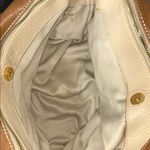 Audrey Brooke Brown and Black Satchel with Gold Accents Photo 9