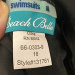 Black and Blue beach belle Striped Swimsuit 16 Photo 5