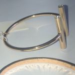 Gold Tone Arrow Spike CZ Rhinestone Cuff Bracelets Photo 4