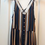 Roxy Navy Orange White dress Blue Size M Photo 7